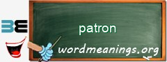 WordMeaning blackboard for patron